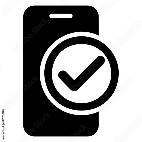 mobile verified Solid icon