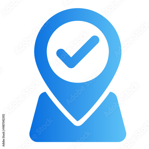 location confirmed Gradient icon