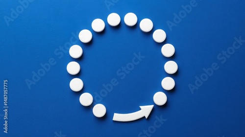 Ai-modeled inflation feedback loop icon concept detecting potential impacts on economic stability and consumer behavior analysis