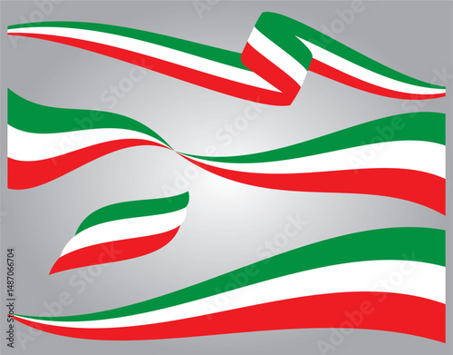 italy ribbon flag vector design