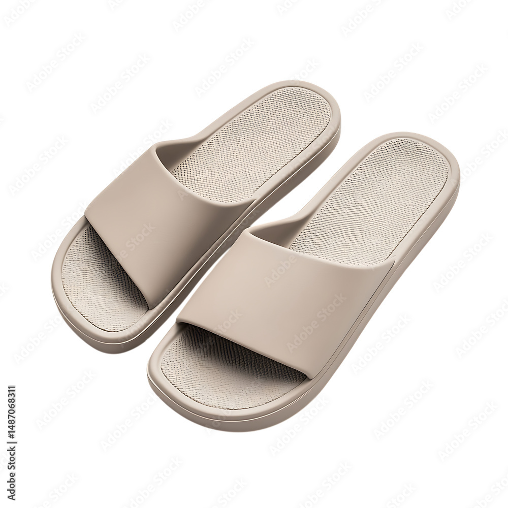 Minimalist Slip On Sandals With A Sleek Modern Desi Isolated on Transparent Background Minimalist Slip On Sandals With A Sleek Modern Desi Isolated on Transparent Background