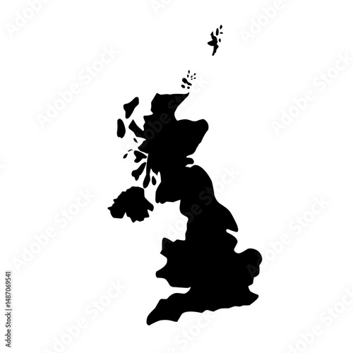 United Kingdom map vector 
