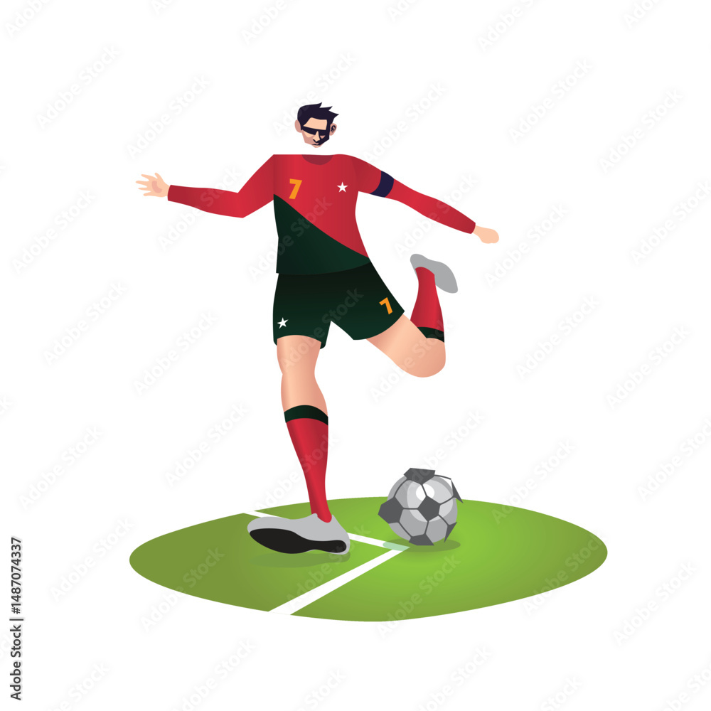Obraz premium Soccer Vector Pack