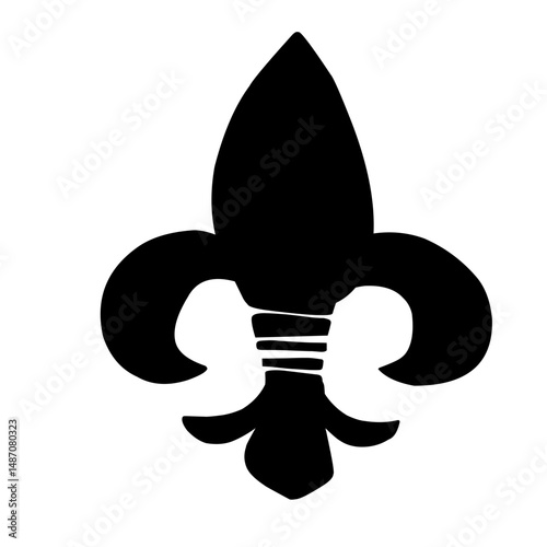 fleur de lis icon vector