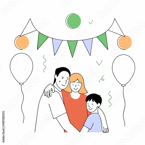 Father Day Background Depicting a Cheerful Family Moment Suitable for Posters Cards and Online Tributes to Dad
