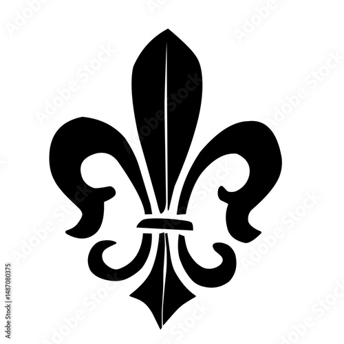 fleur de lis icon vector
