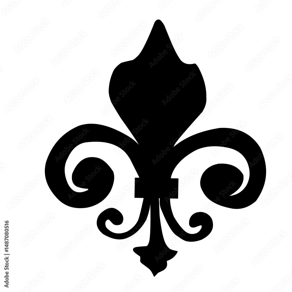 Fototapeta premium fleur de lis icon vector