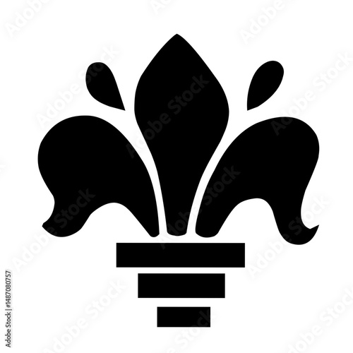 fleur de lis icon vector