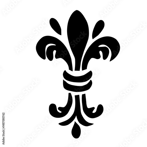 fleur de lis icon vector