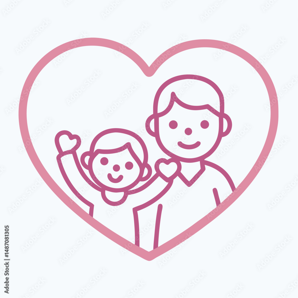 Celebrate Happy Fathers Day with Heartwarming Dad and Child Hand Drawn Illustration for Your Special Moments and Holiday Greeting Design Needs Celebrate Happy Fathers Day with Heartwarming Dad and Child Hand Drawn Illustration for Your Special Moments and Holiday Greeting Design Needs