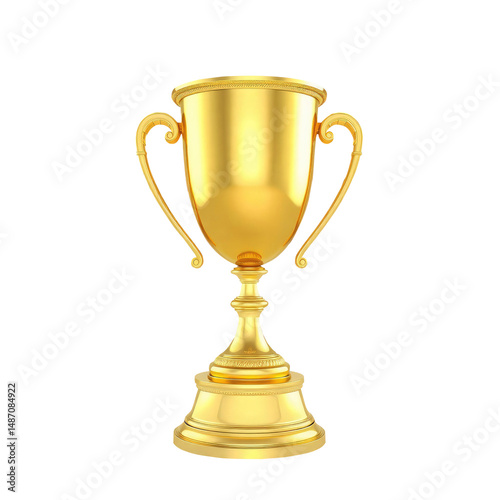 gold cup with transparent background PNG and JPEG image