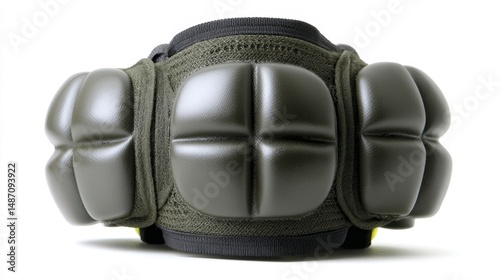 Ventilated knee pad object sports gear isolated white background. Generative AI