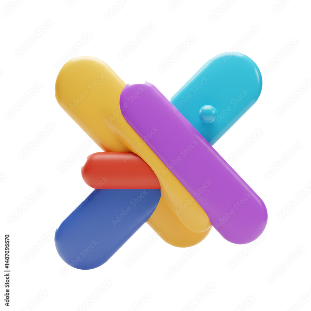 Abstract vibrant colorful shapes composition Abstract vibrant colorful shapes composition