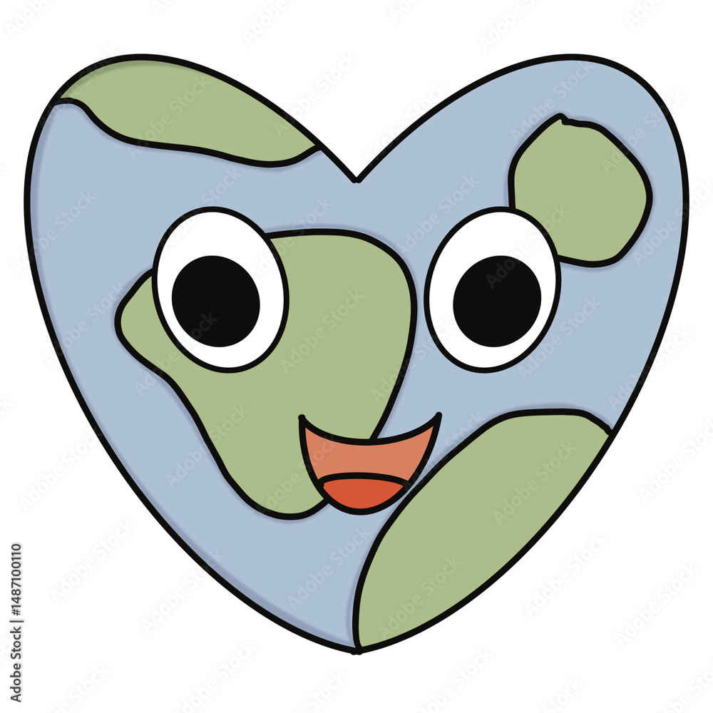 Obraz premium Heart earth 