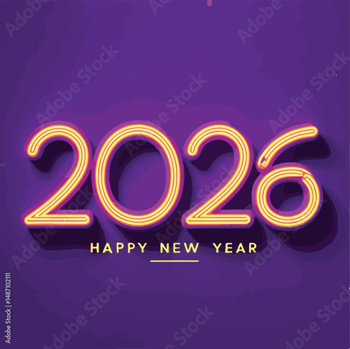 Happy new year 2026. Concept of celebration.