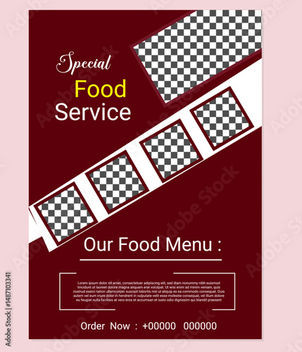 Professional Restaurant Flyer Design Template, Creative Restaurant Flyer Design Template, Modern Restaurant Flyer Design Template
