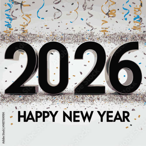 Happy new year 2026. Concept of celebration.