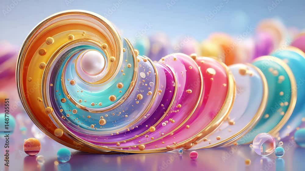 A vibrant swirl of colors creating a mesmerizing visual effect.