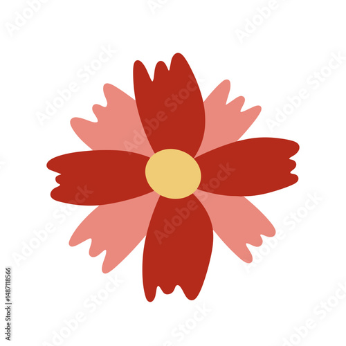 Flower Vector Illustration, Bloom in Vectors, Floral Design in Vector Art