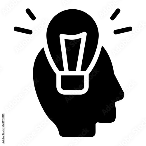 Inspiring vision Solid Icon