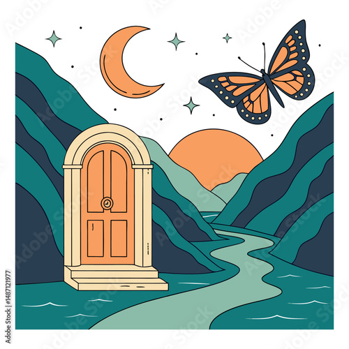 Surreal vector art.