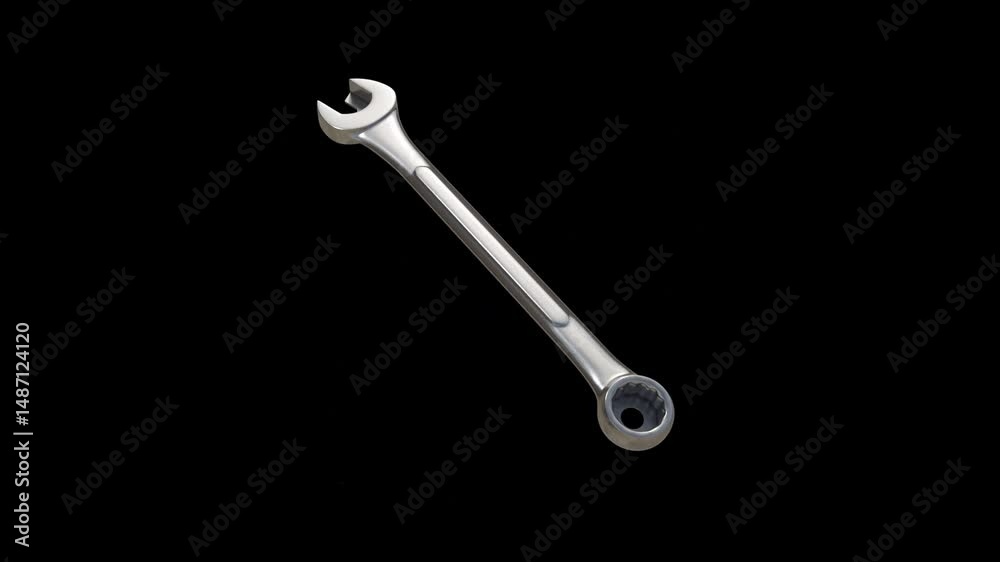 A combination wrench featuring support guards that hold the wrench's heads suspended on a fastener without the user manually supporting it.