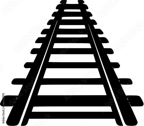 Railroad tracks receding into the distance