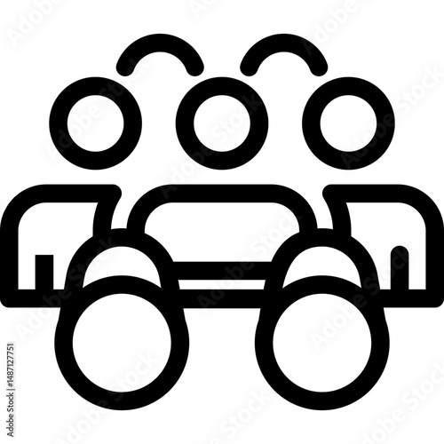 Hiring Process Line Icons. Recruitment, Job Application, Interview, CV Review, Onboarding and HR Vector Symbols