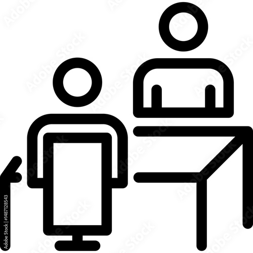 Hiring Process Line Icons. Recruitment, Job Application, Interview, CV Review, Onboarding and HR Vector Symbols