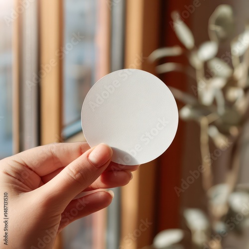 Sticker mockup with available blank area for you to add your custom design or branding logo.