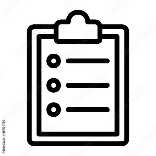clipboard line icon