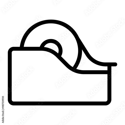 tape dispenser line icon