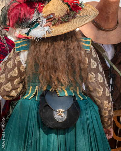 Women dressed in a Renaissance costume