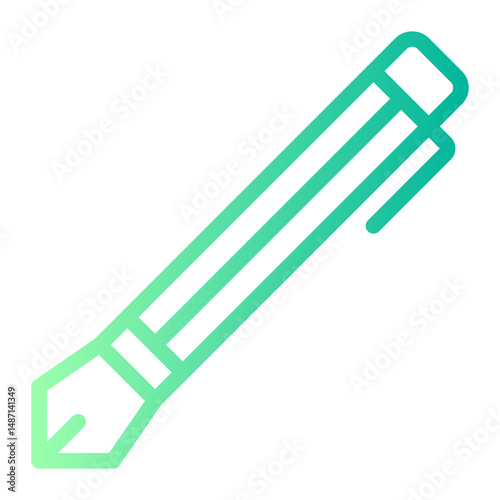 fountain pen gradient icon