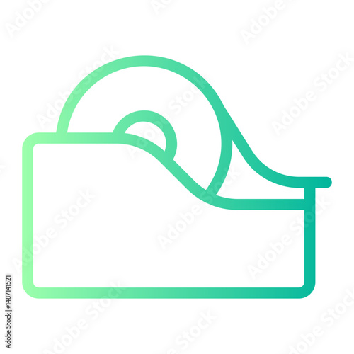 tape dispenser gradient icon