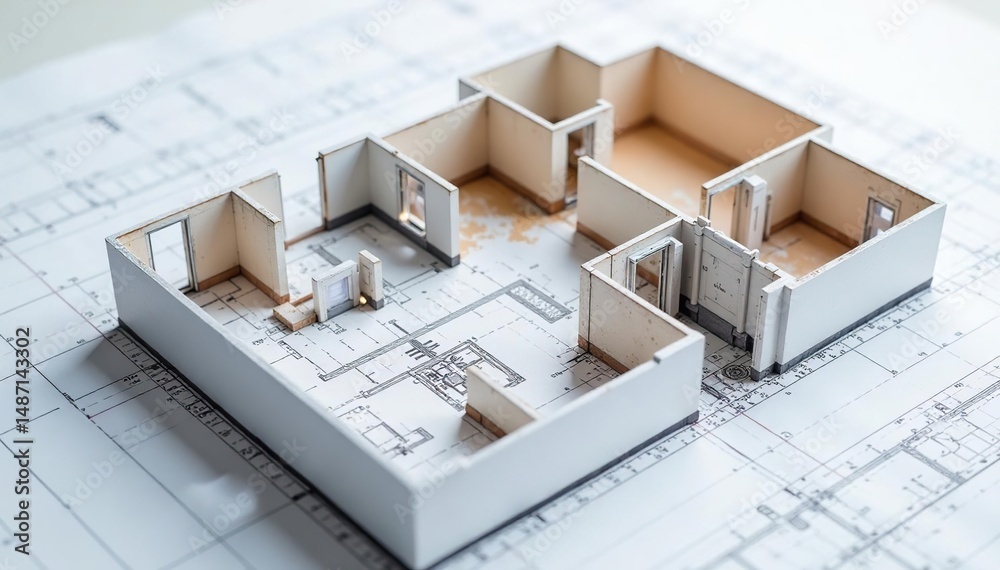 Architectural blueprint of a new home, showing floor plan, walls, and rooms , walls, new home, floor plan Architectural blueprint of a new home, showing floor plan, walls, and rooms , walls, new home, floor plan