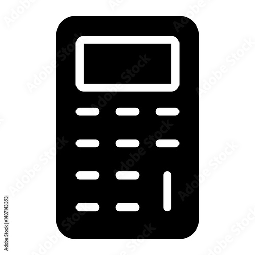 calculator glyph icon