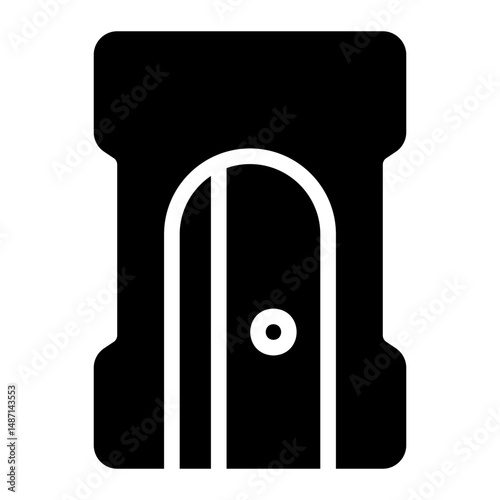 pencil sharpener glyph icon