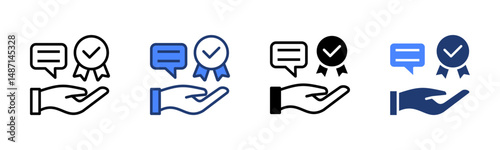 Responsibility icon sheet multiple style collection