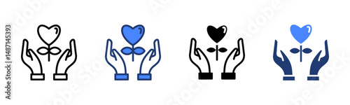 Gratitude icon sheet multiple style collection