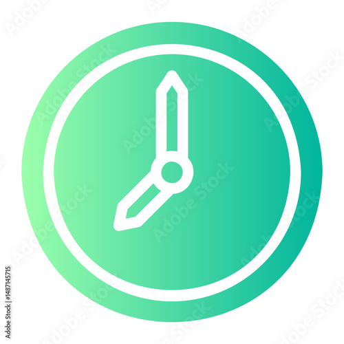 clock gradient icon