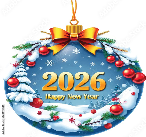 Happy new year 2026. Concept of celebration.