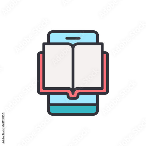 E Book Concept Presenting Online Digital Literature On Mobile Devices