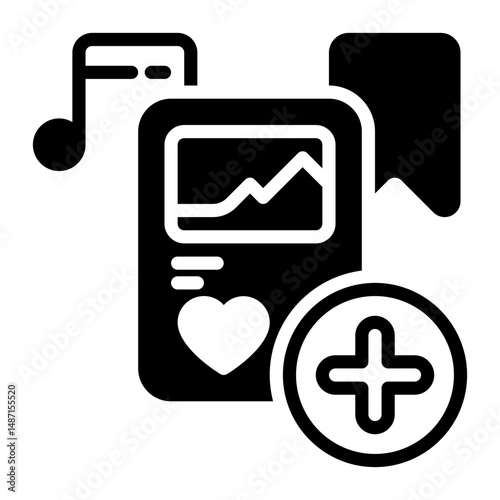 post icon, glyph icon style