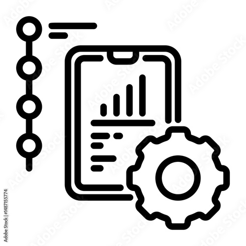 project icon, line icon style