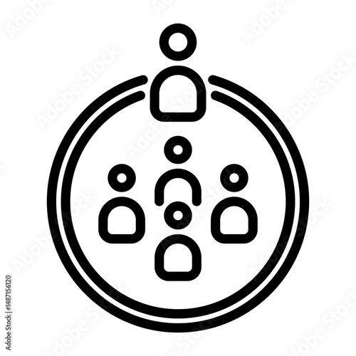 boss icon, line icon style
