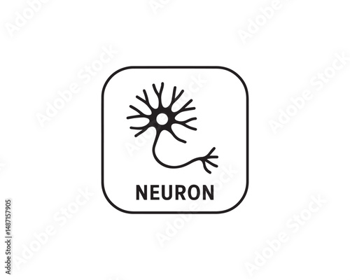 Neuron icon vector design illustration.