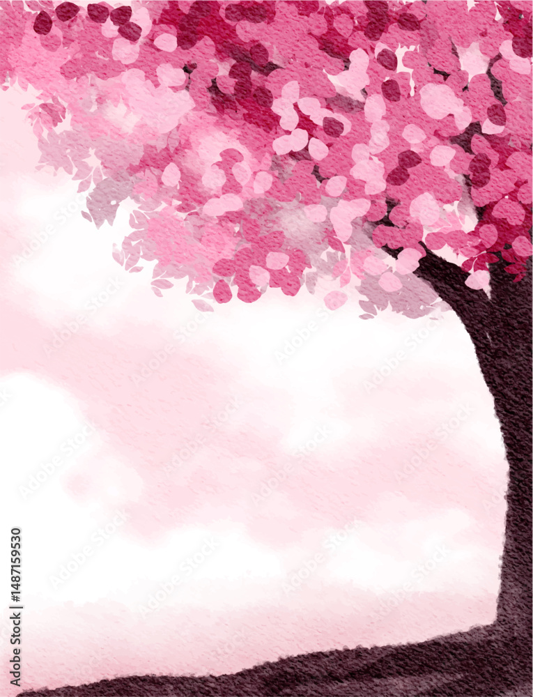 red pink colorful abstract illustration, background, wallpaper, card invitation design