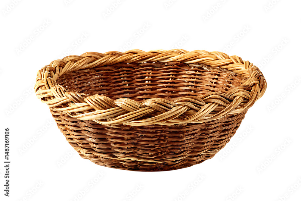 Obraz premium Natural Basket Isolated For Packaging Presentation