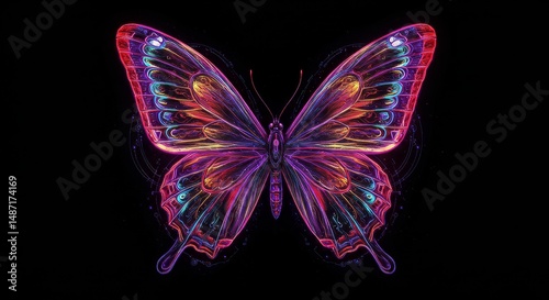 Neon Wildlife – Semi-Realistic Glowing Animal Illustrations